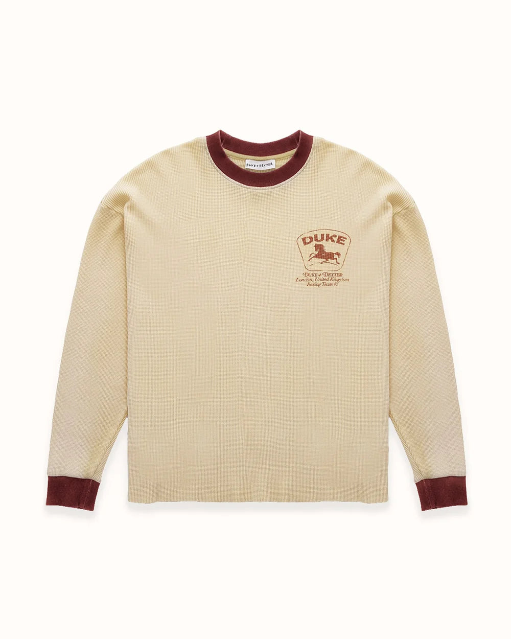 DUKE + DEXTER DR4 Light Sand Racing Waffle Top