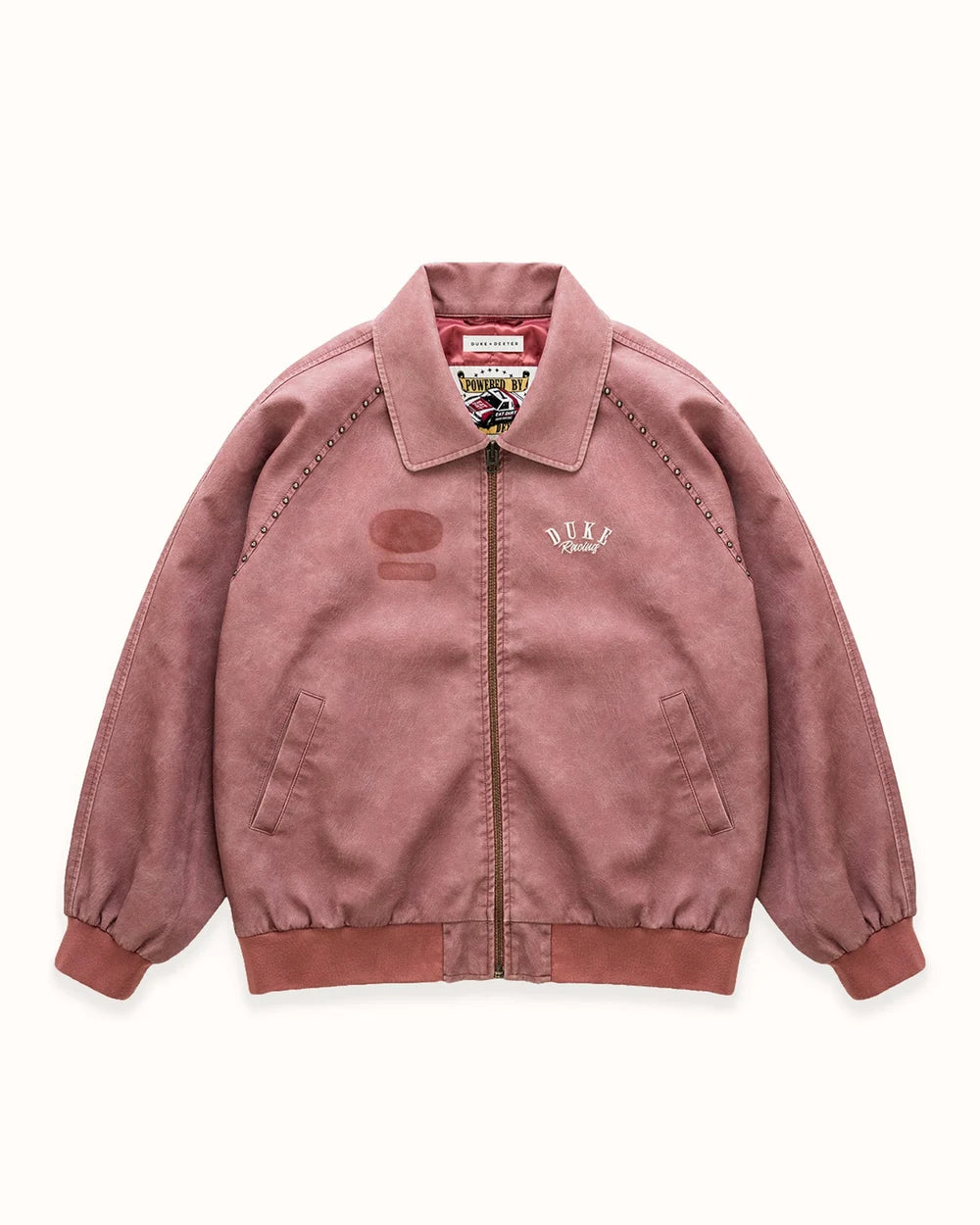 DUKE + DEXTER DR4 Sun Faded Rose Bomber Jacket