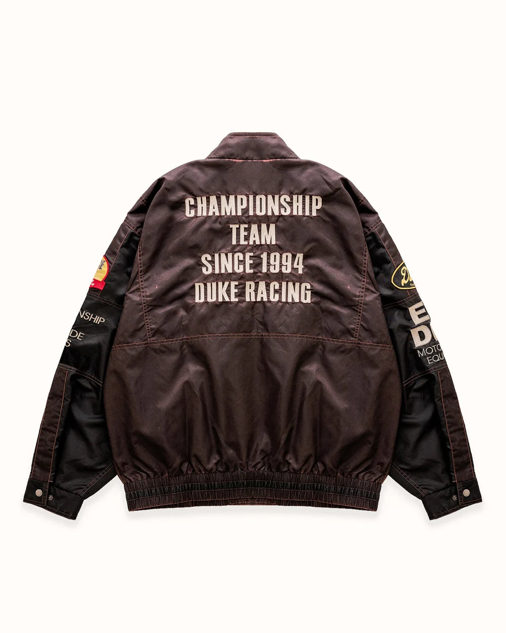 DUKE + DEXTER DR4 Trackside Vintage Mauve Bomber Jacket