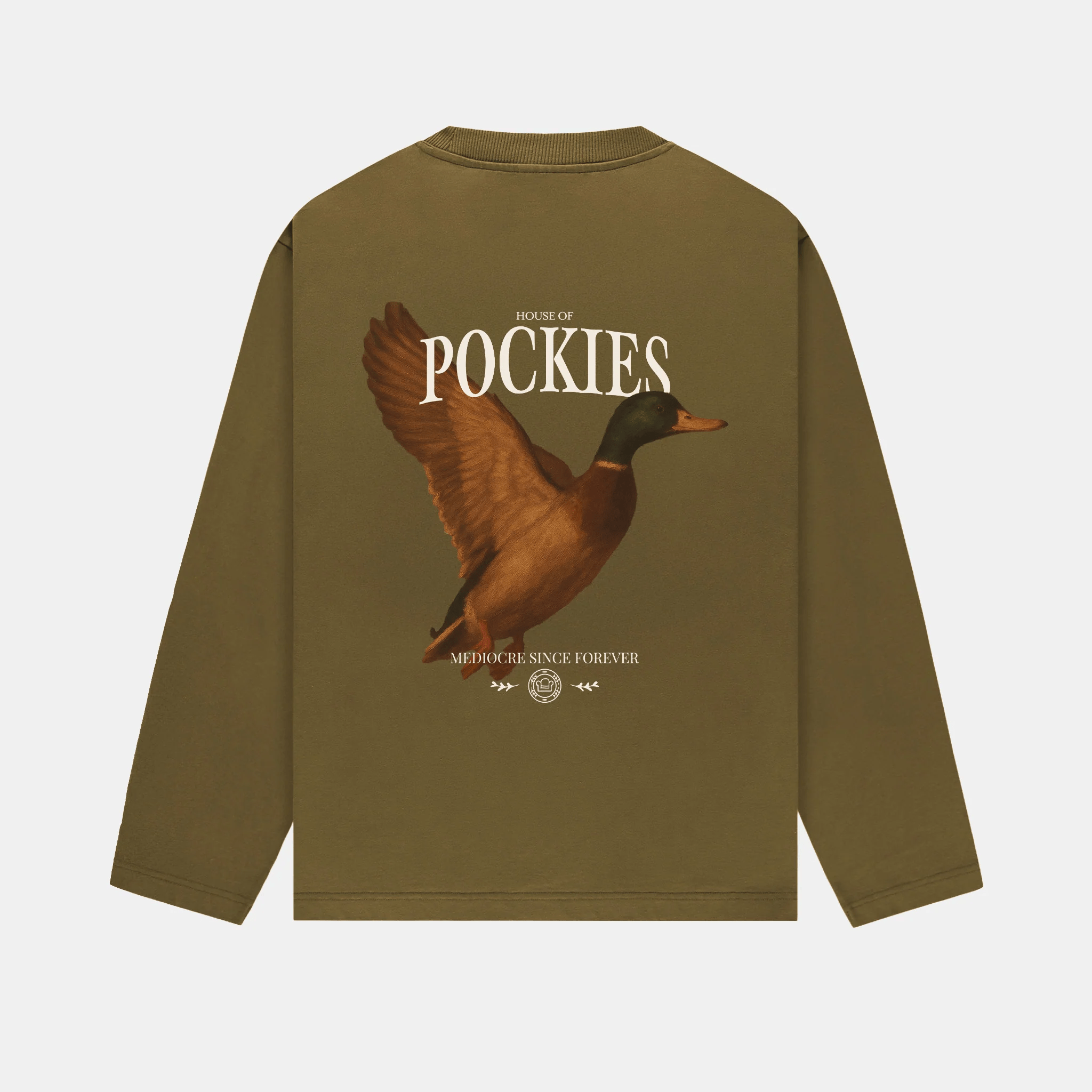 POCKIES Duck LS Khaki Green