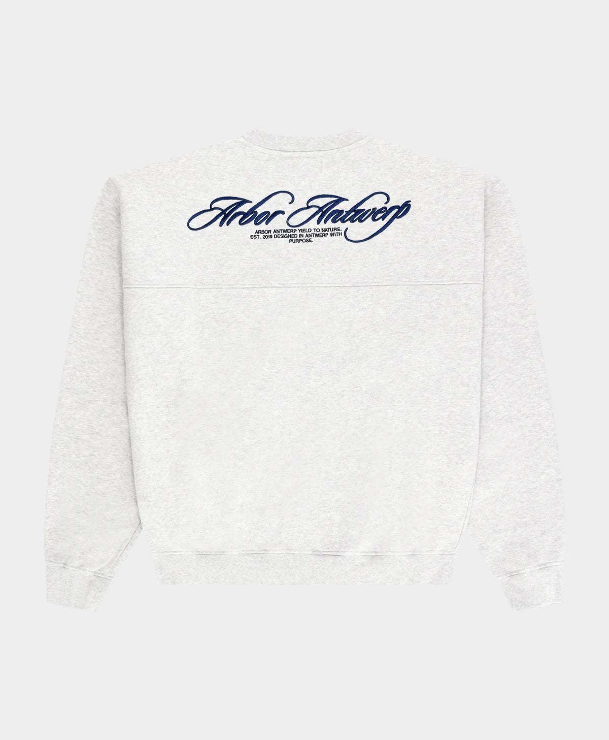 ARBOR ANTWERP Cursive Crewneck Melange