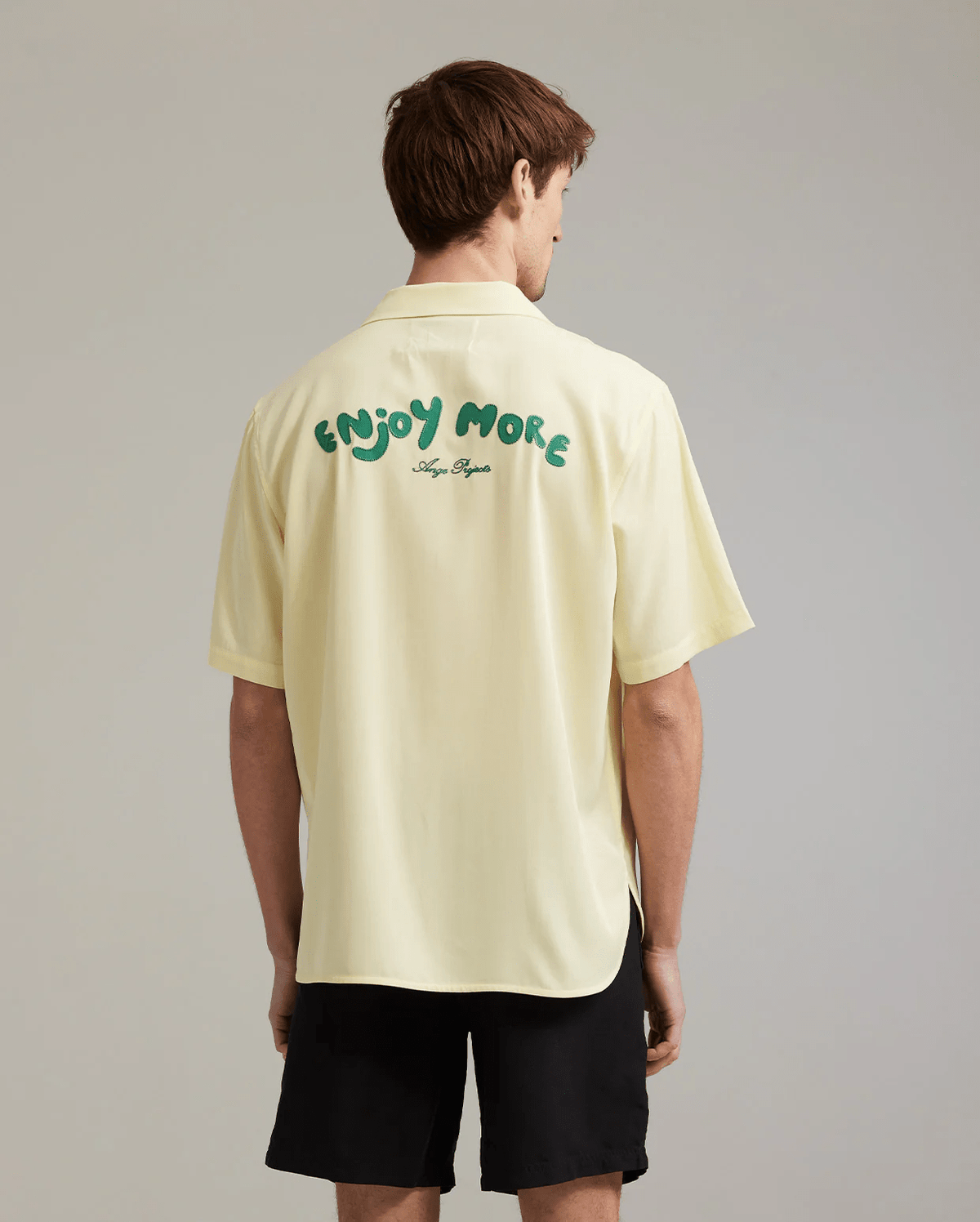 ANGE PROJECTS Enjoy More Bowling Shirt Butter Yellow