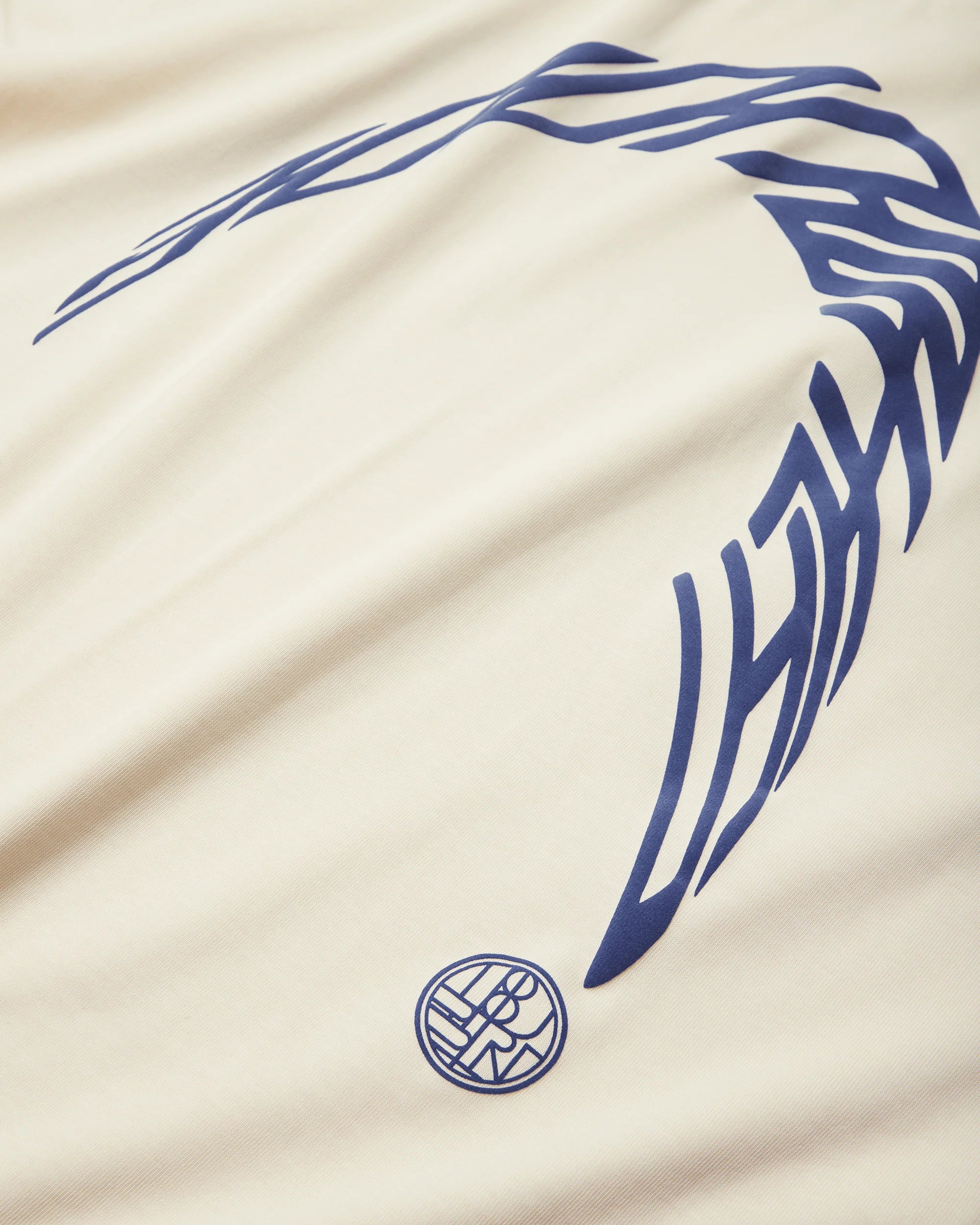 WOODBIRD Beam LS Warp Tee Off White