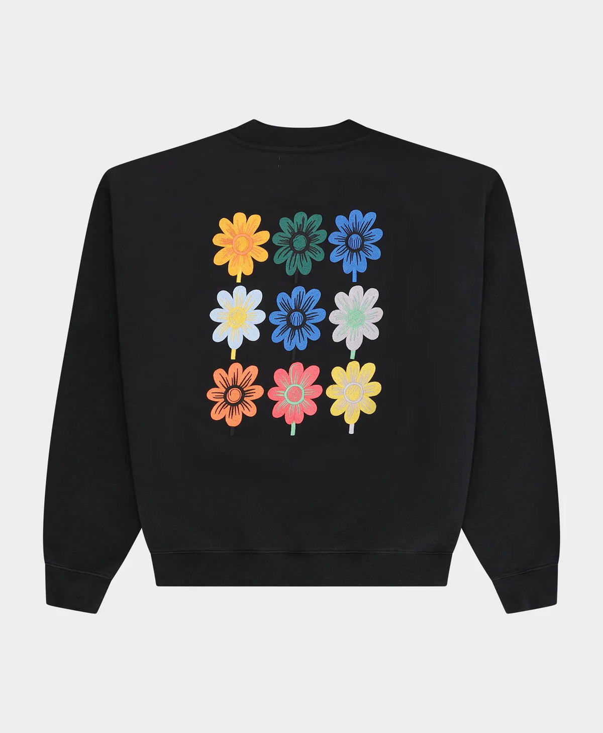 ARBOR ANTWERP Nine Flowers Crewneck Black