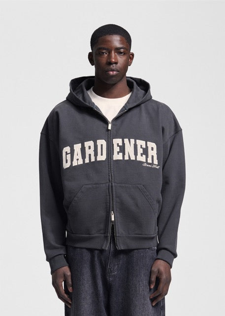 BRAM'S FRUIT Gardener Zipper Hoodie Shadow Black