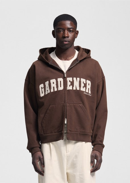 BRAM'S FRUIT Gardener Zipper Hoodie Brown – foto 2