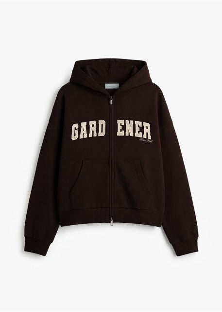 BRAM'S FRUIT Gardener Zipper Hoodie Brown