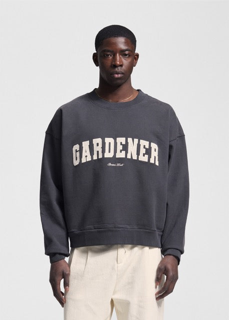 BRAM'S FRUIT Gardener Crewneck Shadow Black