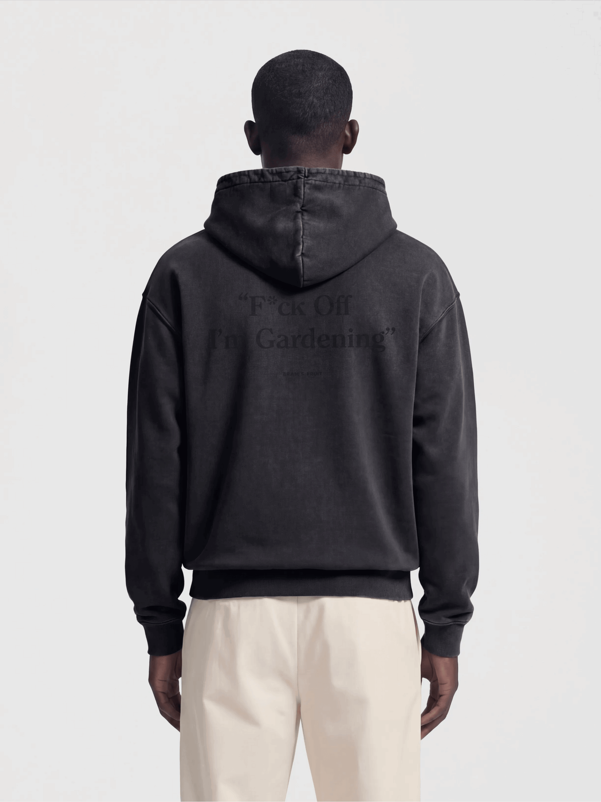 BRAM'S FRUIT Distressed F*ck Off I'm Gardening Washed Black