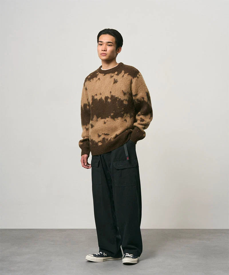 GRAMICCI Mohair Splatter Sweater Taupe Splatter