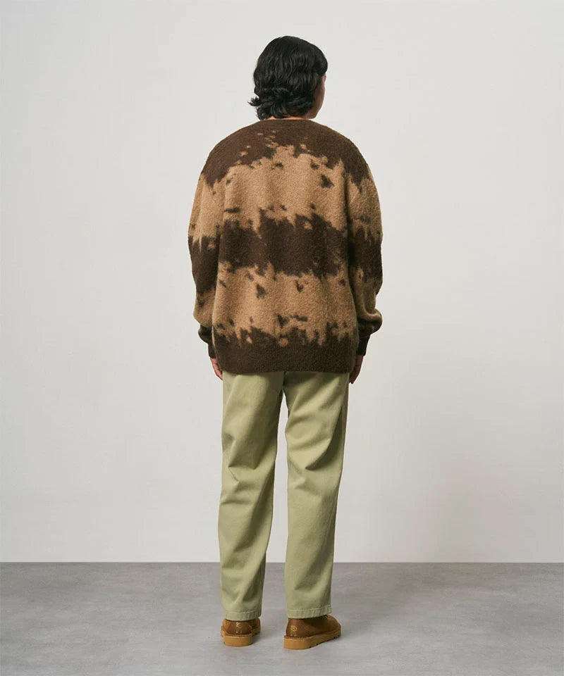 GRAMICCI Mohair Splatter Cardigan Taupe Splatter