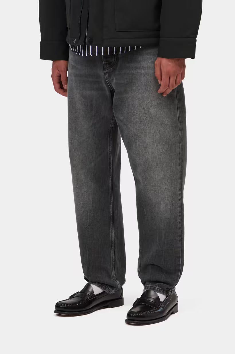 CARHARTT WIP Newel Pant Black Marble Used Wash