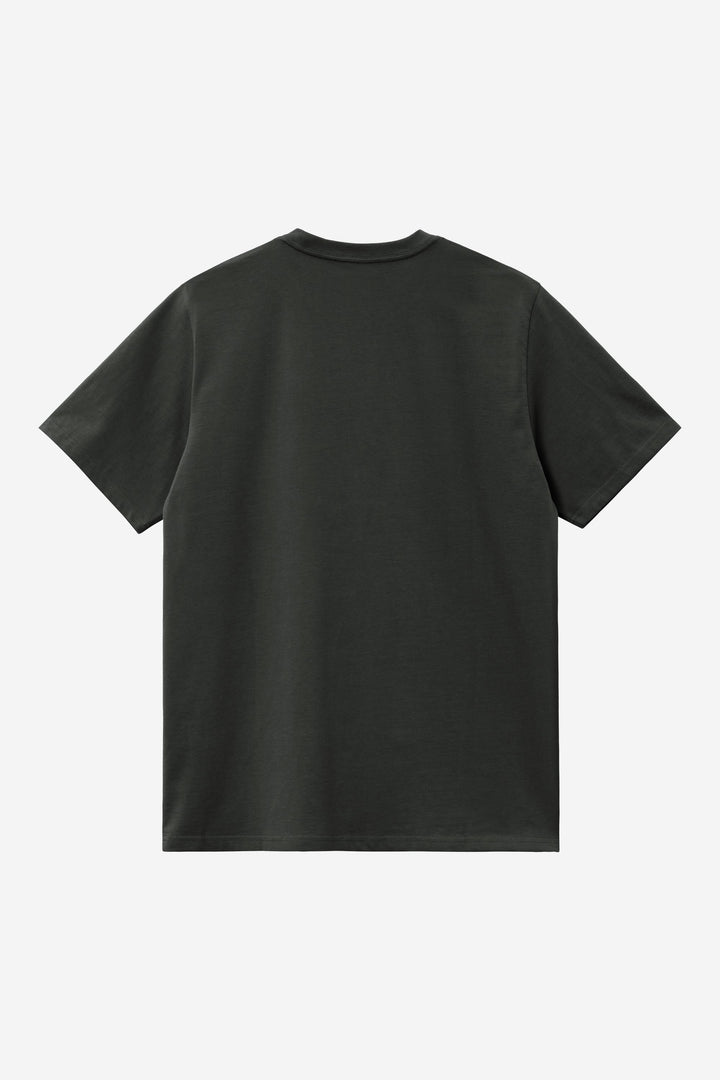 S/S American Script T-Shirt Raven achterkant