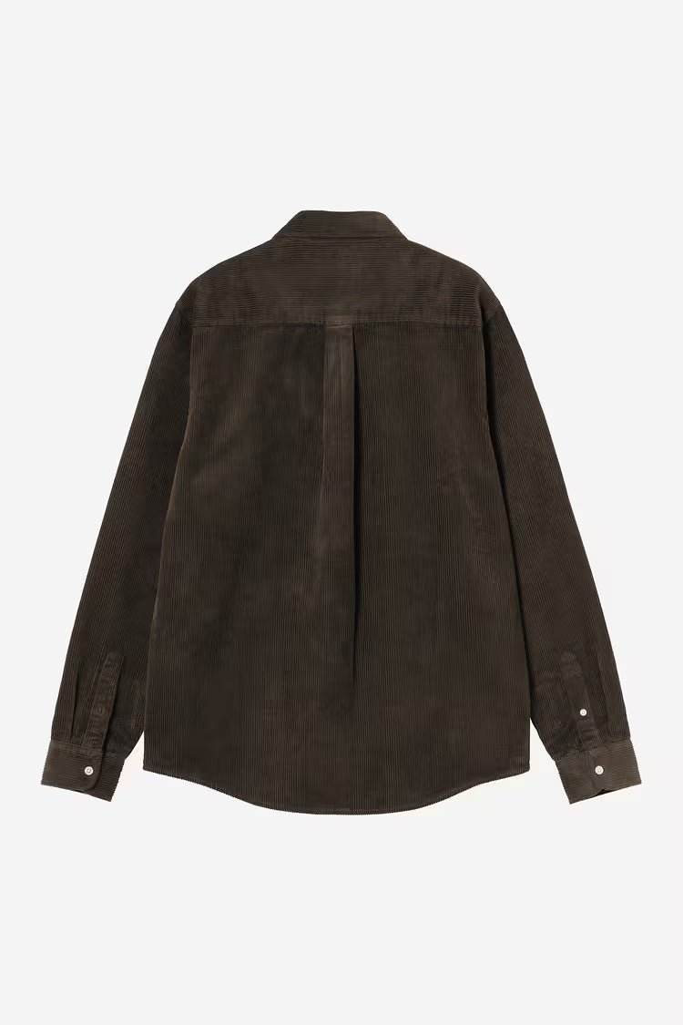 CARHARTT WIP L/S Madison Cord Shirt Tobacco