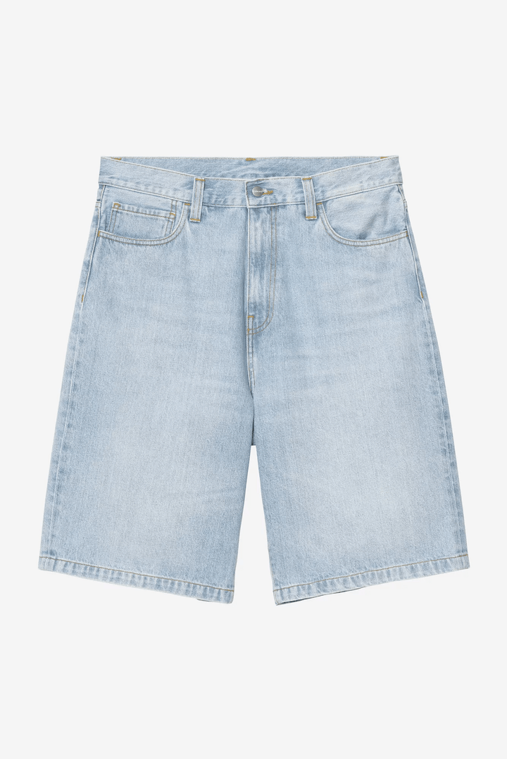 CARHARTT WIP Landon Short Robertson Denim Blue Heavy Worn Bleached