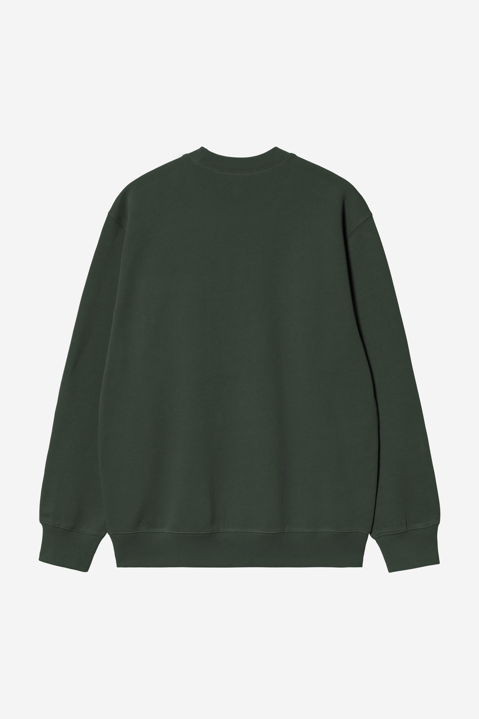 Carhartt Sweat Dark Scarab / Palisander achterkant