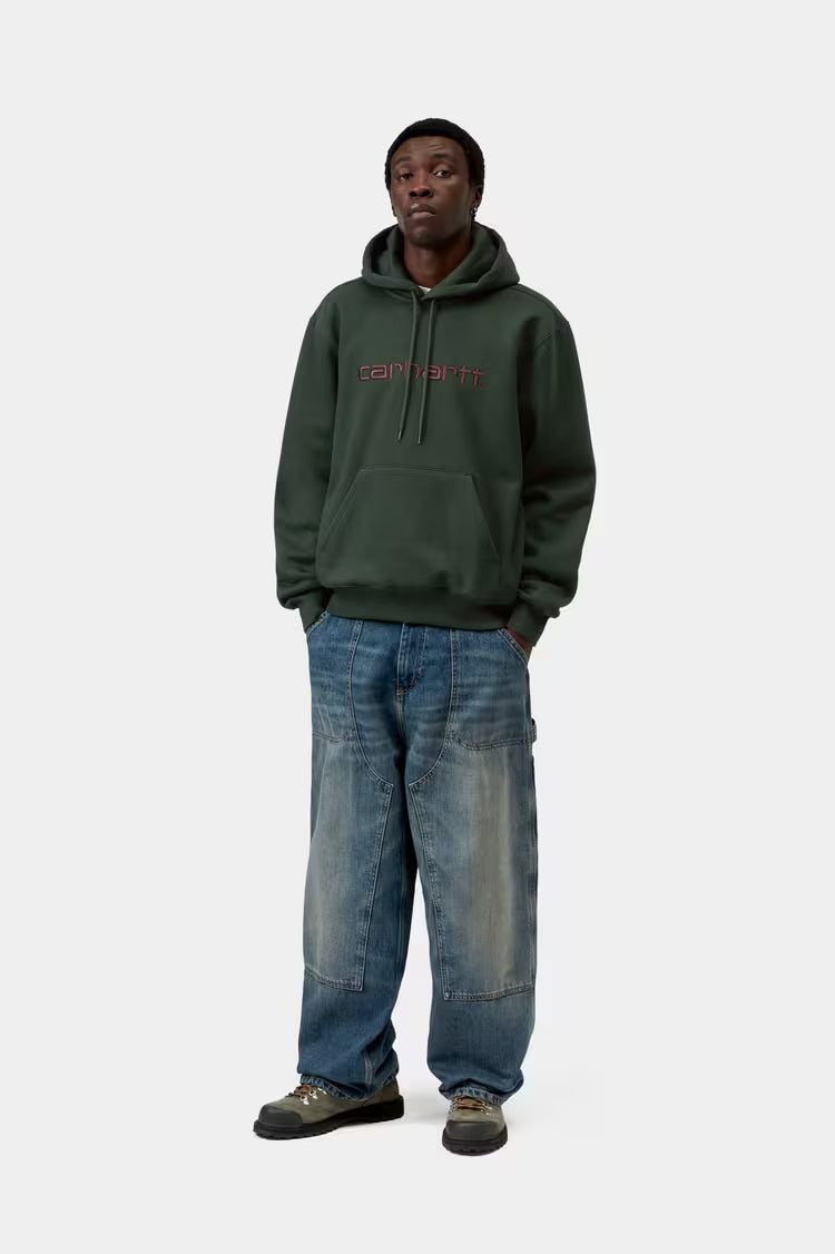 CARHARTT WIP Hooded Sweatshirt Dark Scarab / Palisander