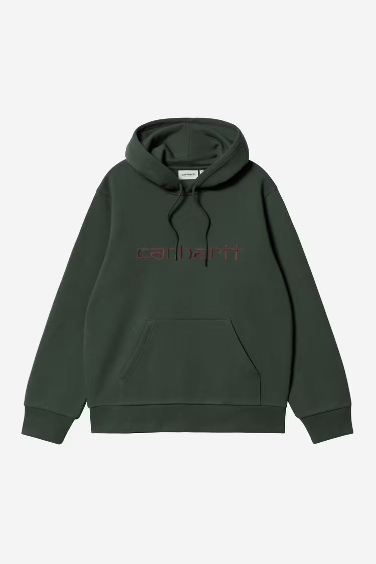 CARHARTT WIP Hooded Sweatshirt Dark Scarab / Palisander