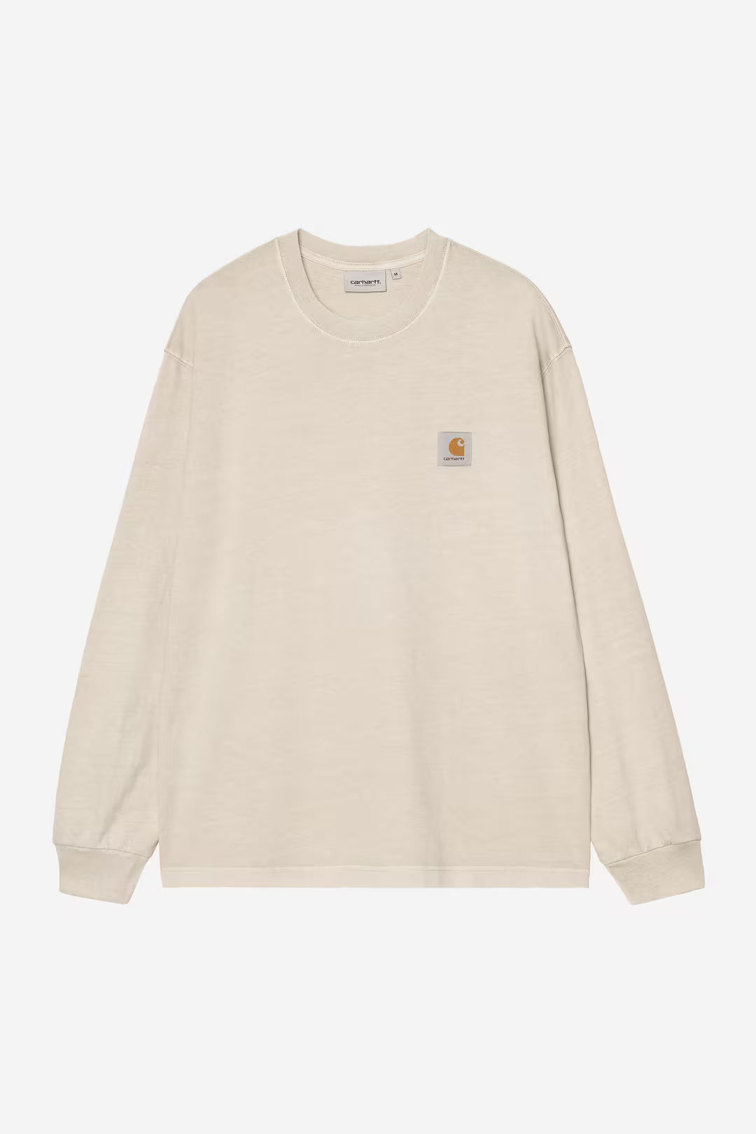 CARHARTT WIP L/S Vista T-Shirt Fleur De Sel Garment Dyed