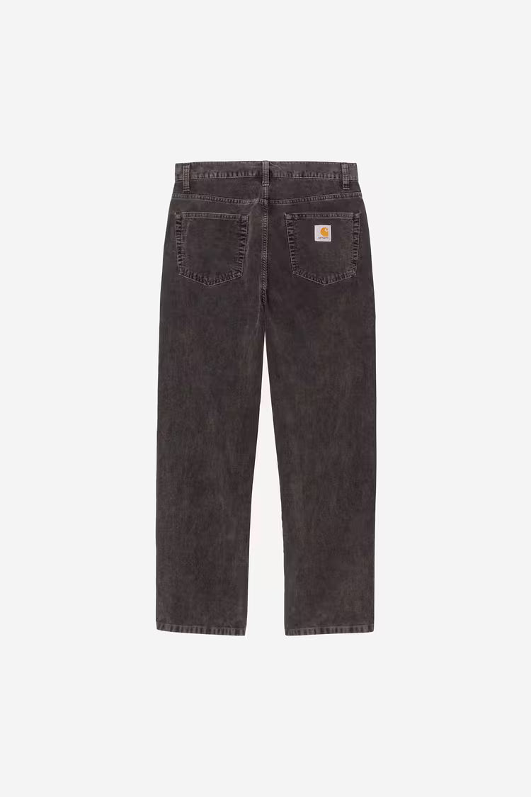 CARHARTT WIP Aaron Pant Forsyth Corduroy Black Dusky Washed