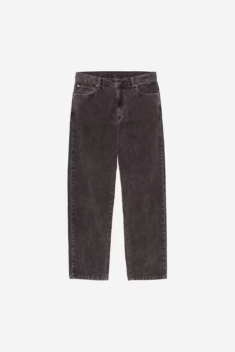 CARHARTT WIP Aaron Pant Forsyth Corduroy Black Dusky Washed