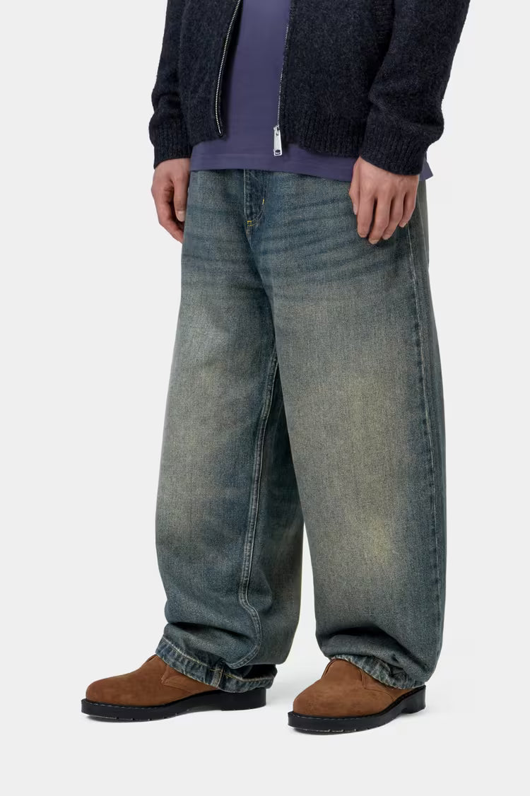 CARHARTT WIP Brandon Pant Blue, Worn Used Wash