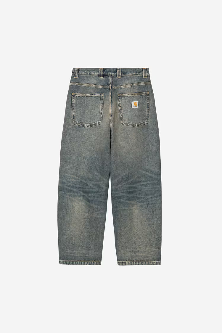 CARHARTT WIP Brandon Pant Blue, Worn Used Wash
