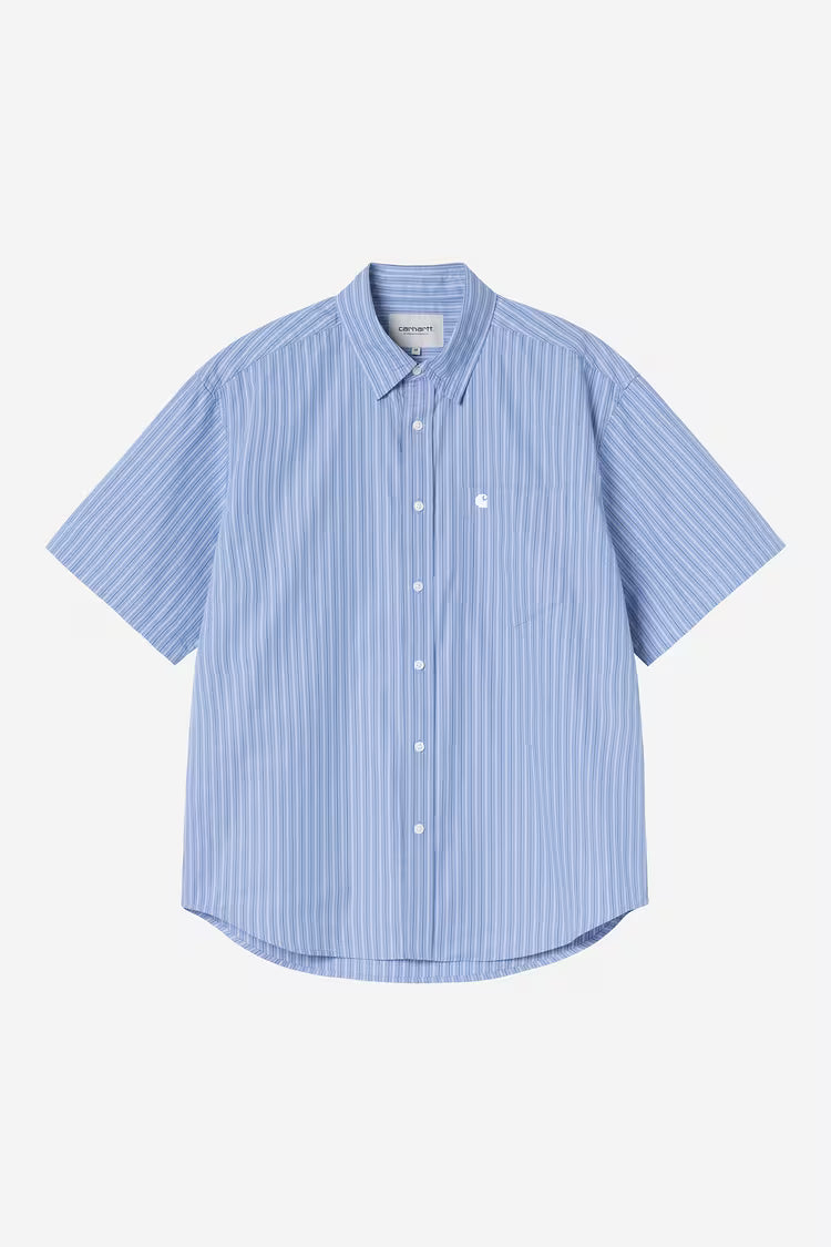 CARHARTT WIP S/S Keene Shirt Stripe Curacao