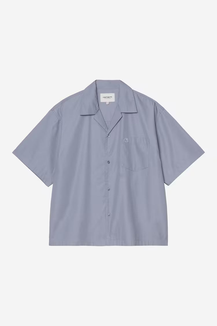 CARHARTT WIP S/S Kendry Shirt Shady Blue / White