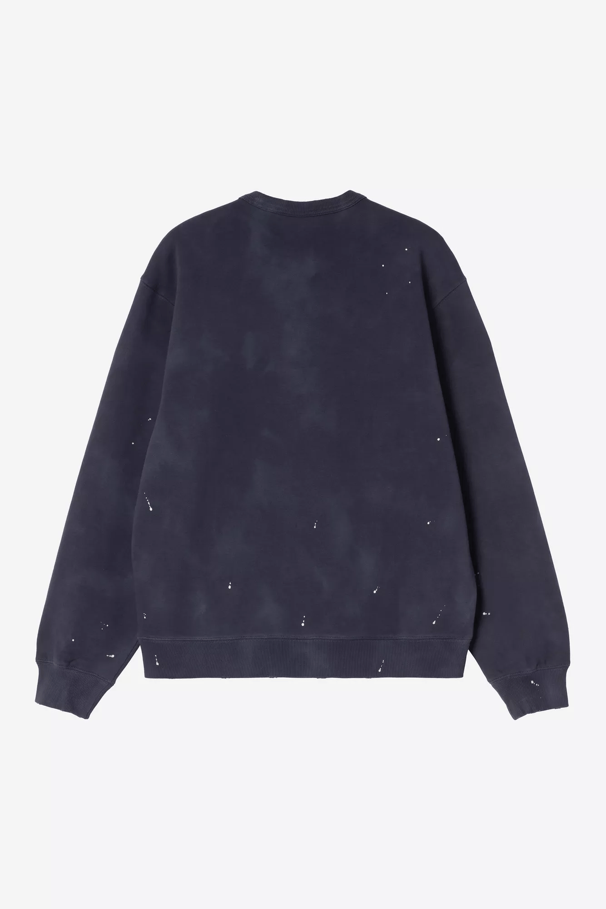CARHARTT WIP Painter Sweatshirt Dark Navy Destroy Wash Splatter