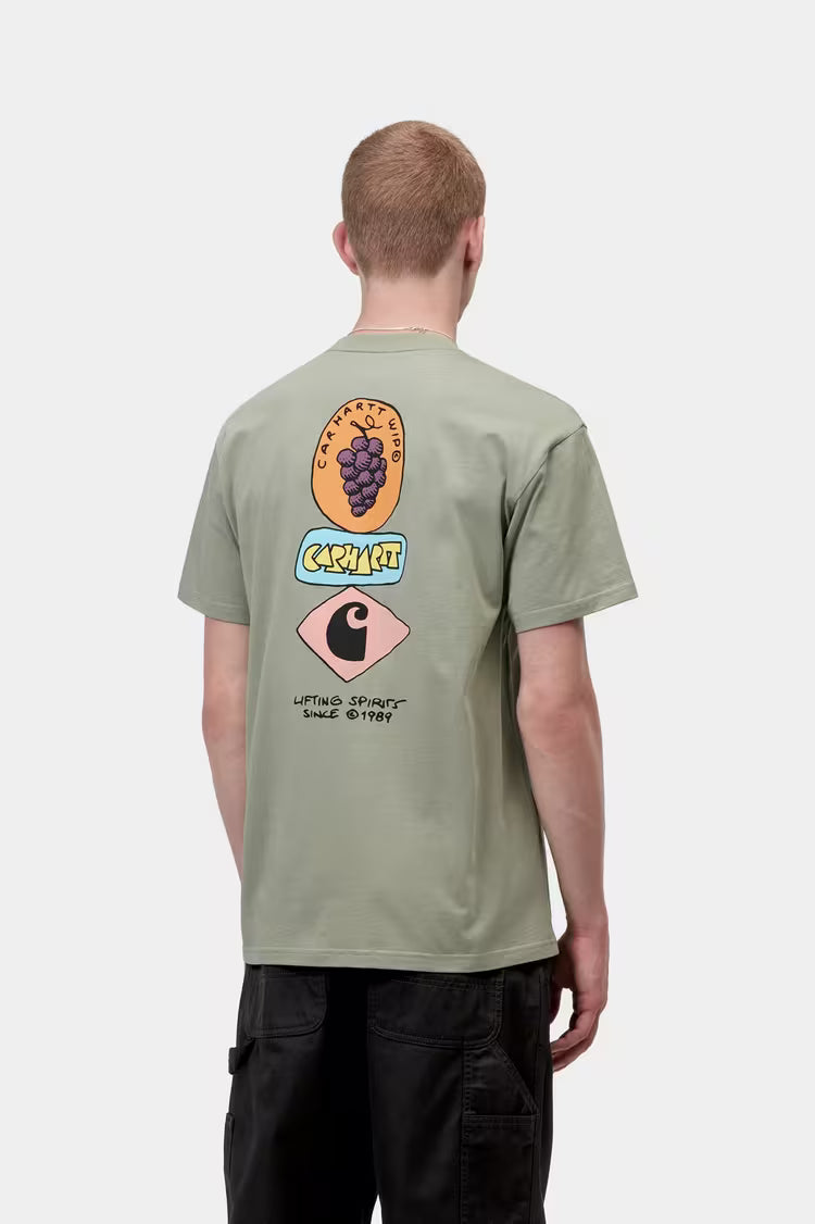 CARHARTT WIP S/S Stacked Grapes Shady Shady Green