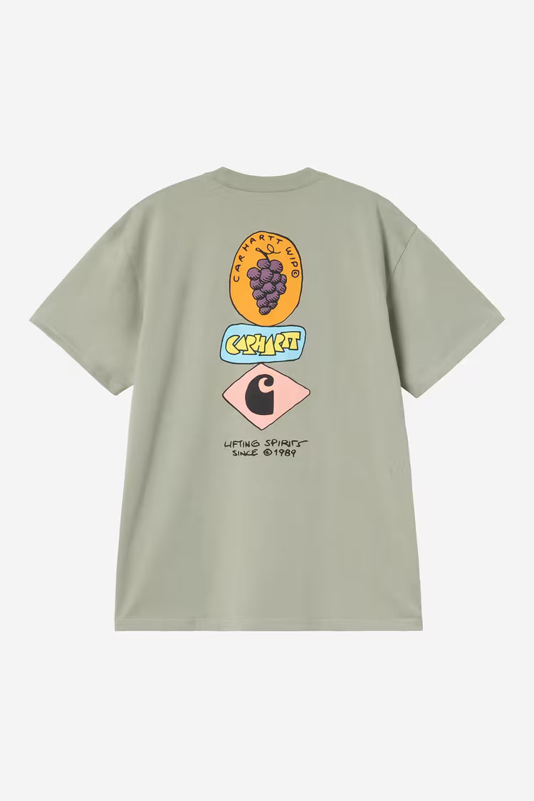CARHARTT WIP S/S Stacked Grapes Shady Shady Green