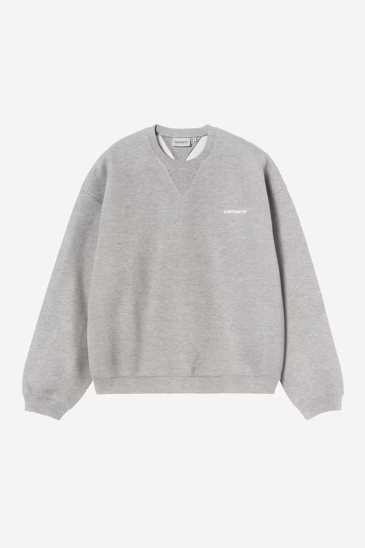 CARHARTT WIP Ebbert Sweat Grey Heather / White