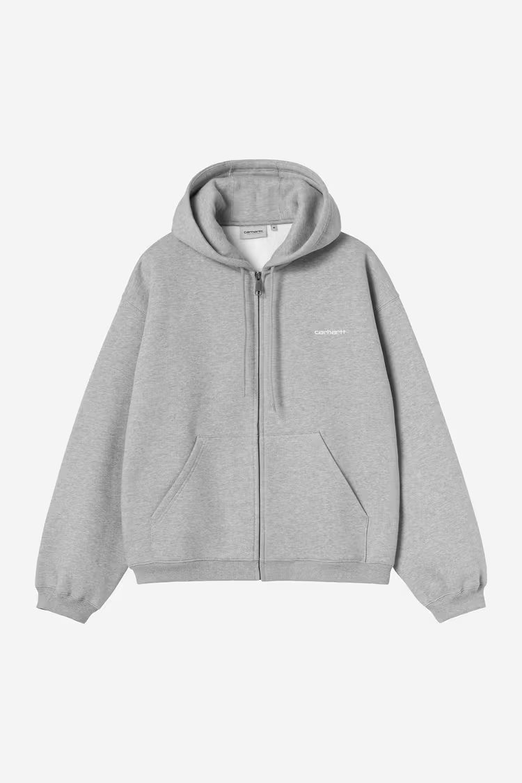CARHARTT WIP Hooded Ebbert Jacket Grey Heather / White