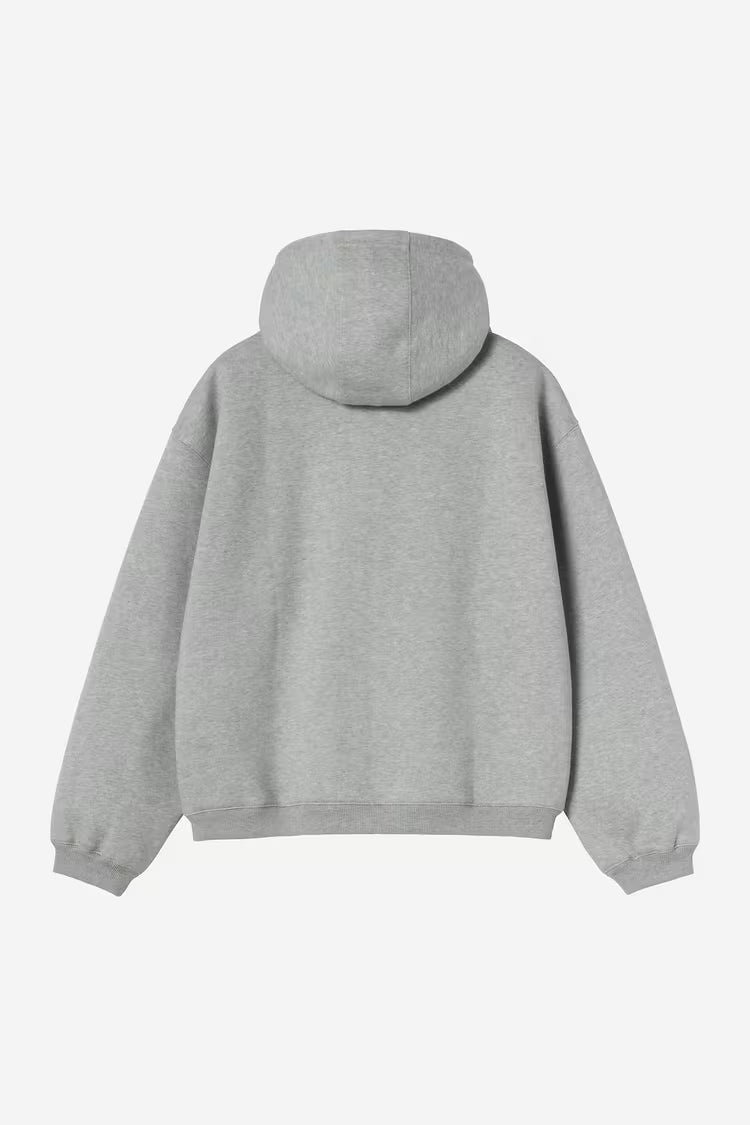 CARHARTT WIP Hooded Ebbert Jacket Grey Heather / White
