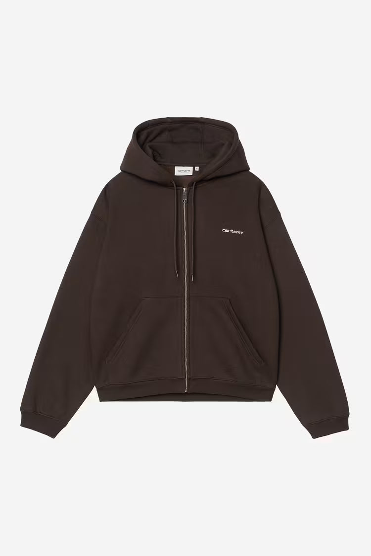 CARHARTT WIP Hooded Ebbert Jacket Tobacco / White