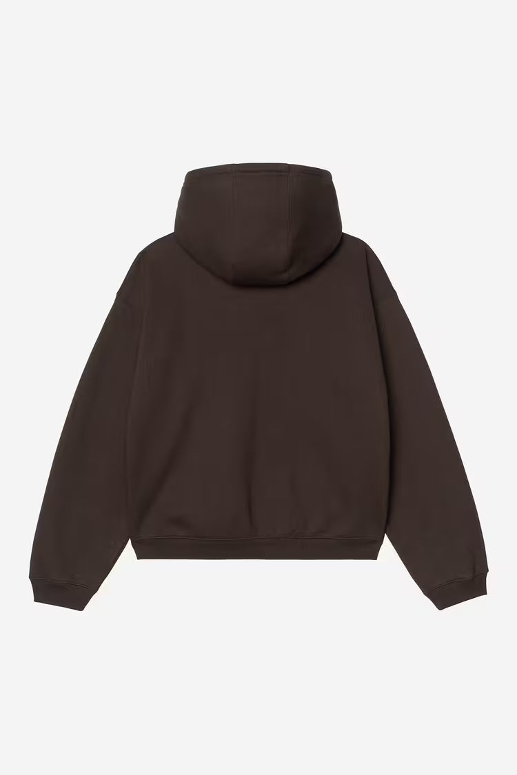 CARHARTT WIP Hooded Ebbert Jacket Tobacco / White