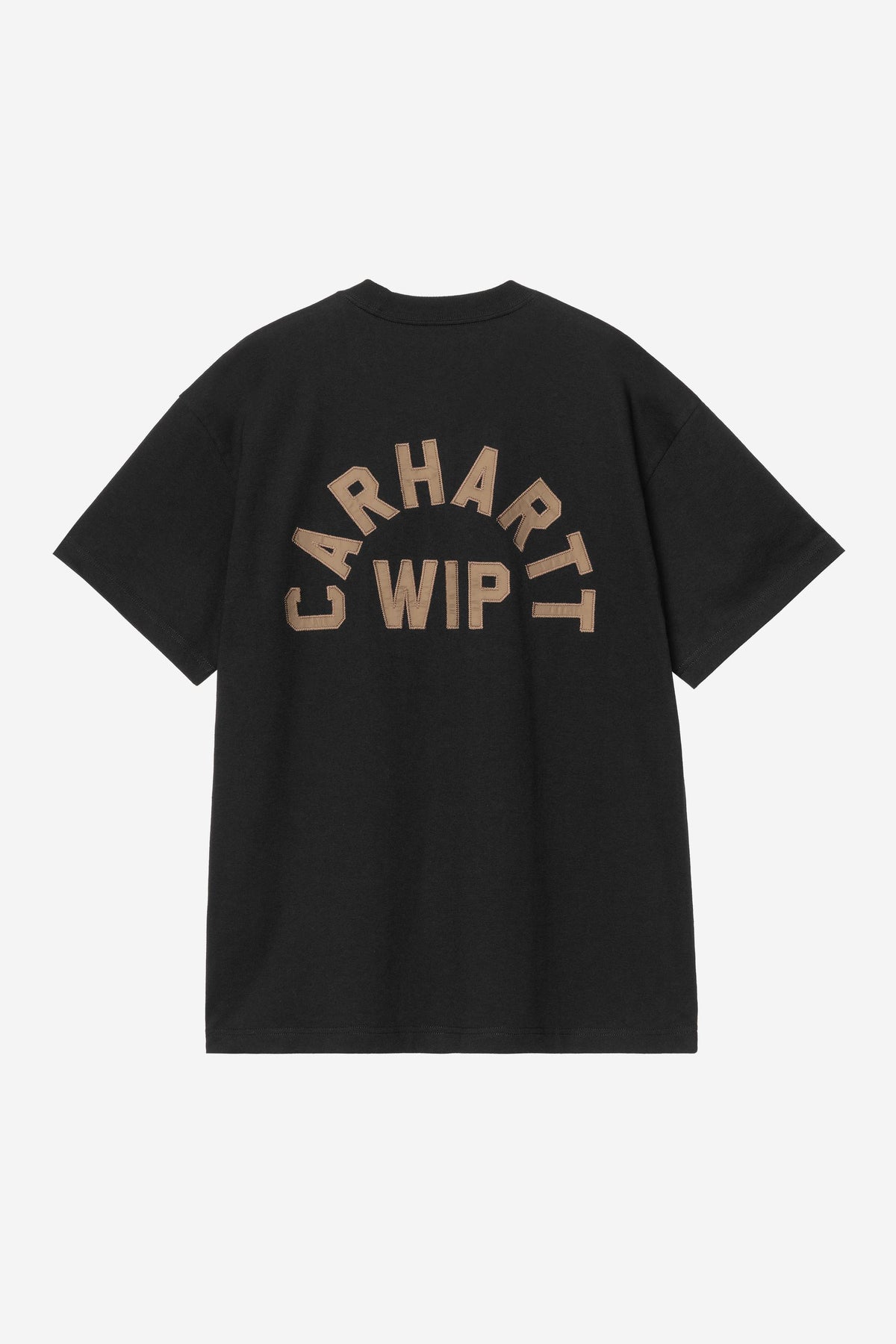 S/S Arch Script T-Shirt Black / WIP H Brown achterkant
