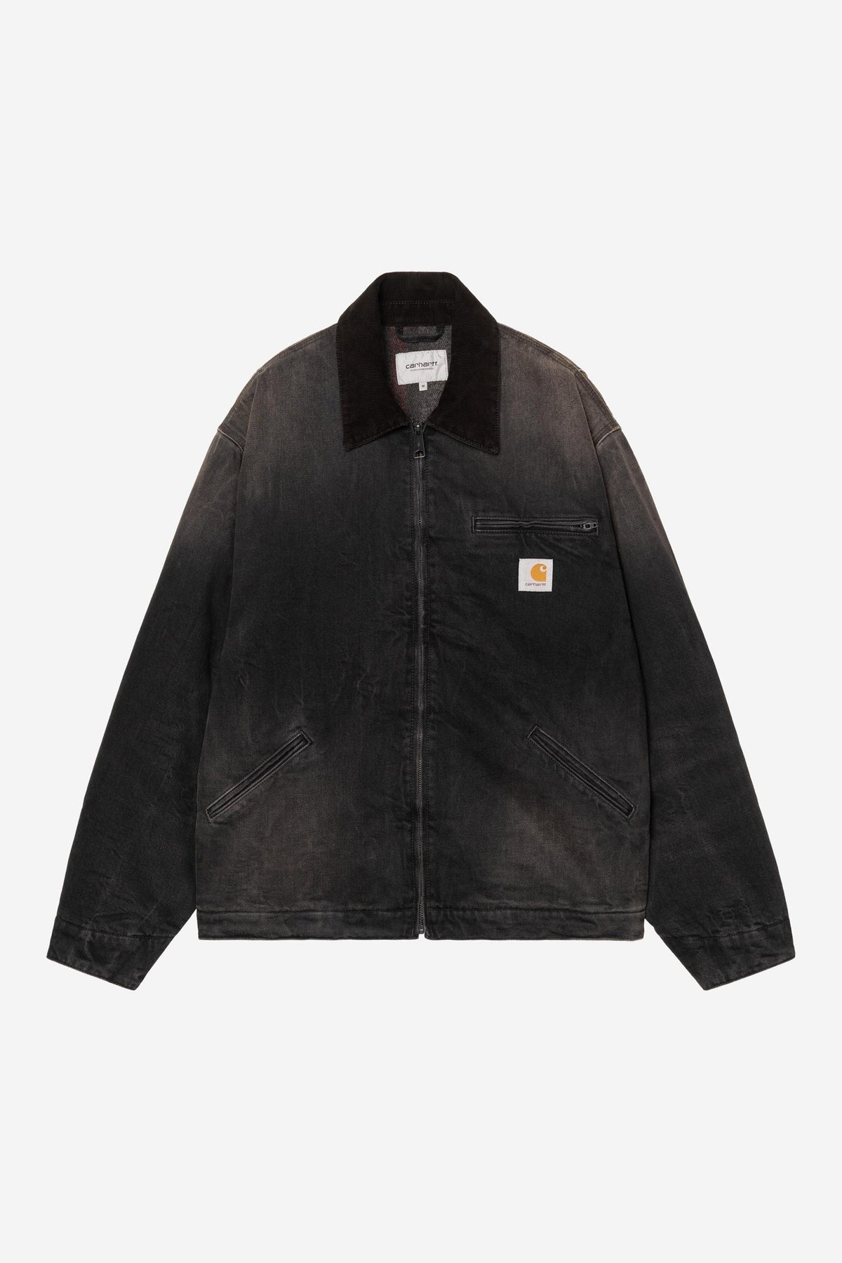 CARHARTT WIP OG Detroit Jacket Black / Black Tobacco Used Wash