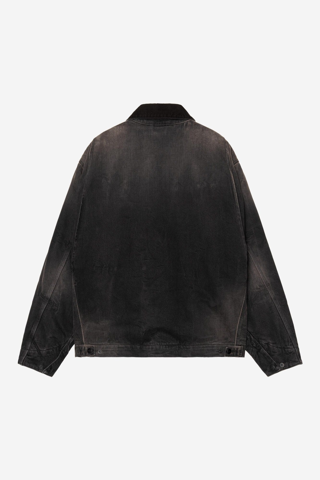 CARHARTT WIP OG Detroit Jacket Black / Black Tobacco Used Wash