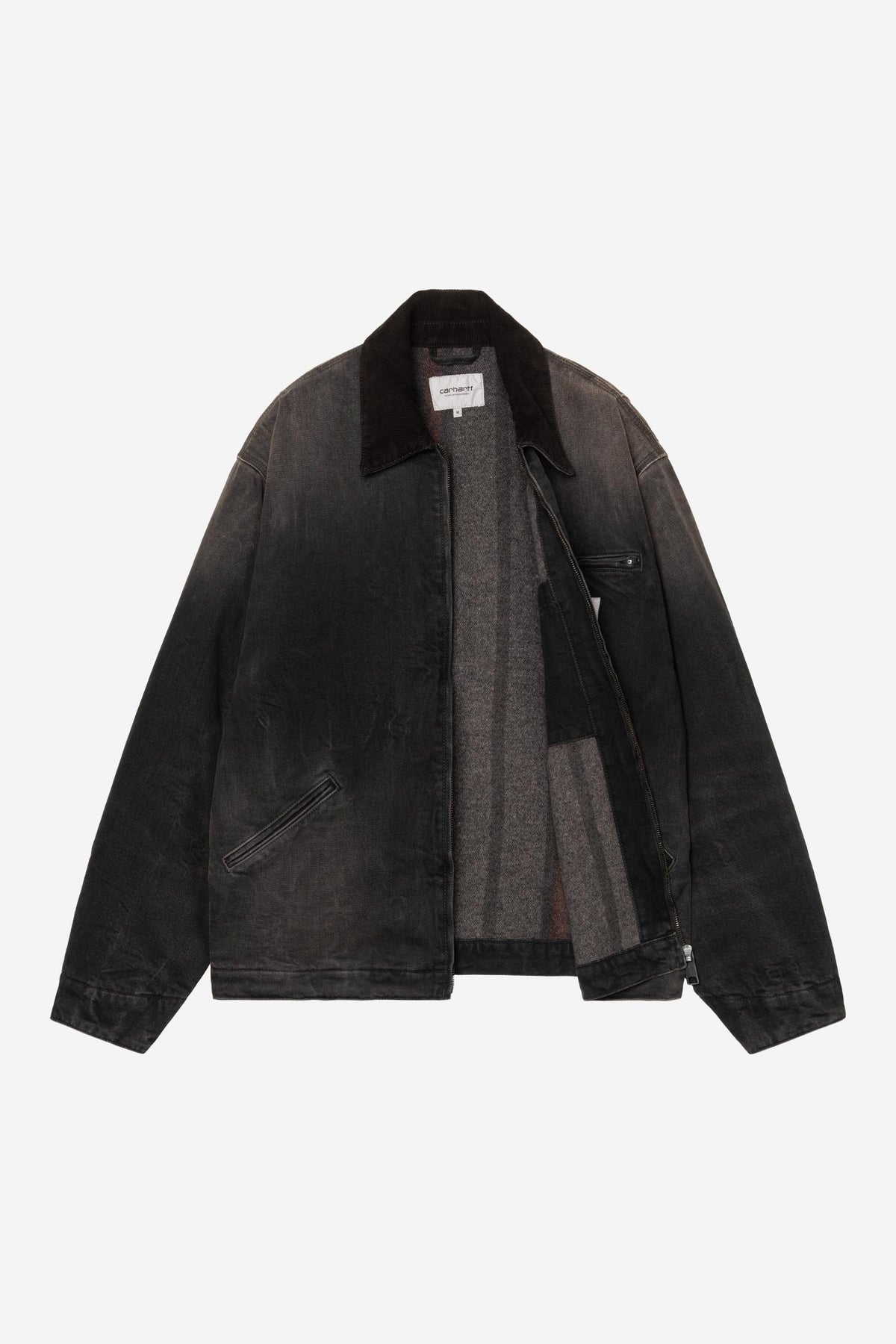 CARHARTT WIP OG Detroit Jacket Black / Black Tobacco Used Wash