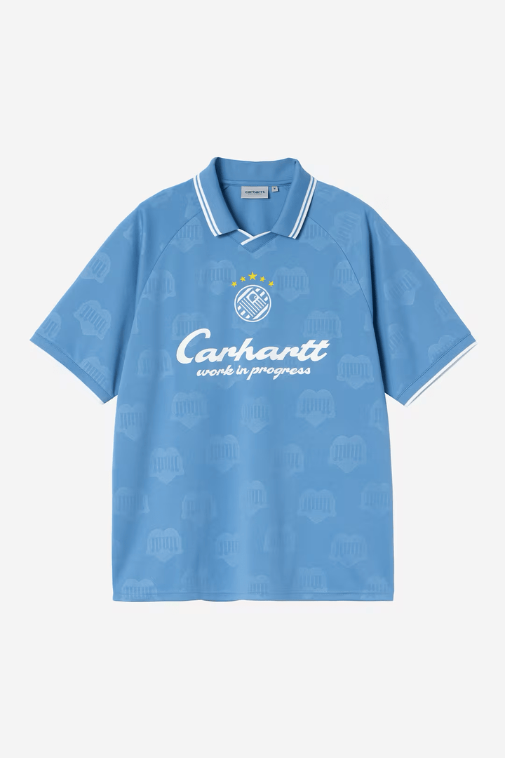 CARHARTT WIP S/S Terrace Football Heart Train Jacquard Curacao XL
