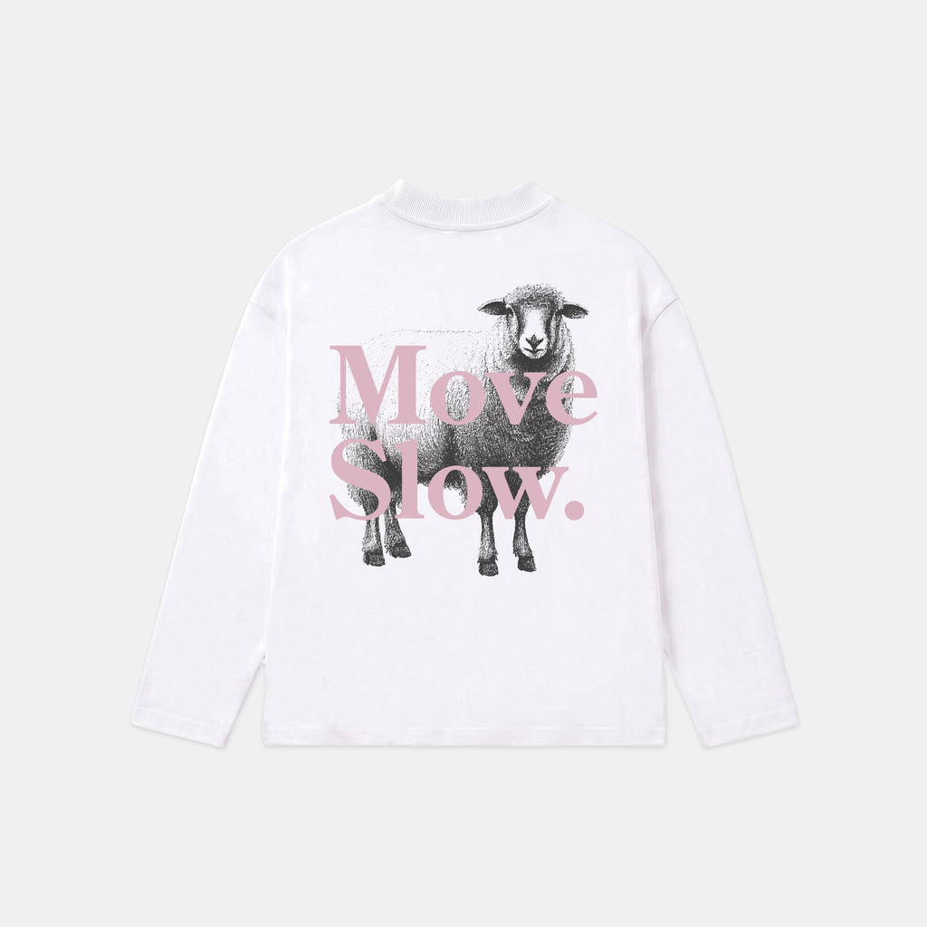 POCKIES Move Slow LS White