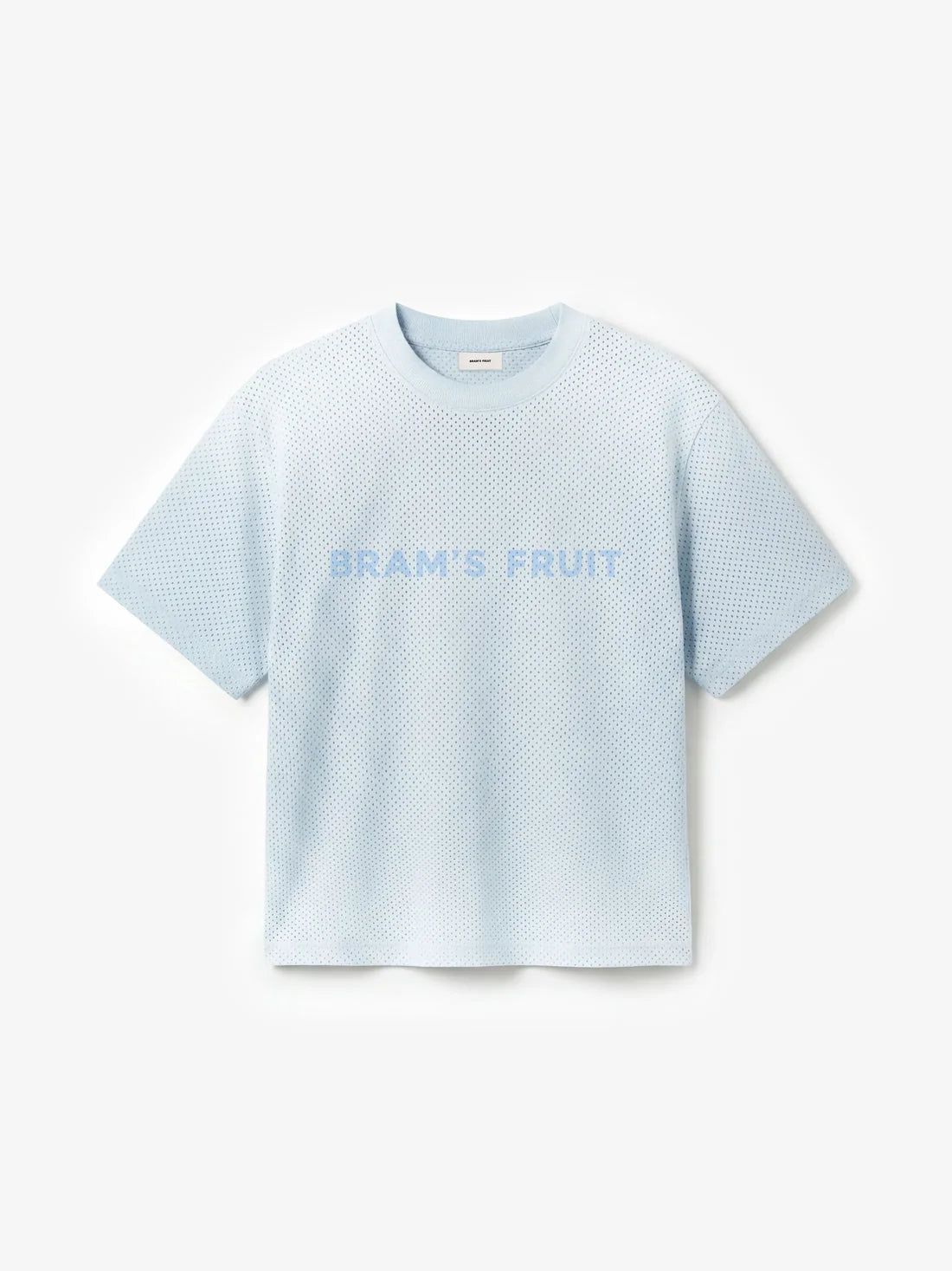 BRAM'S FRUIT Mesh Logo T-Shirt Blueberry Blue