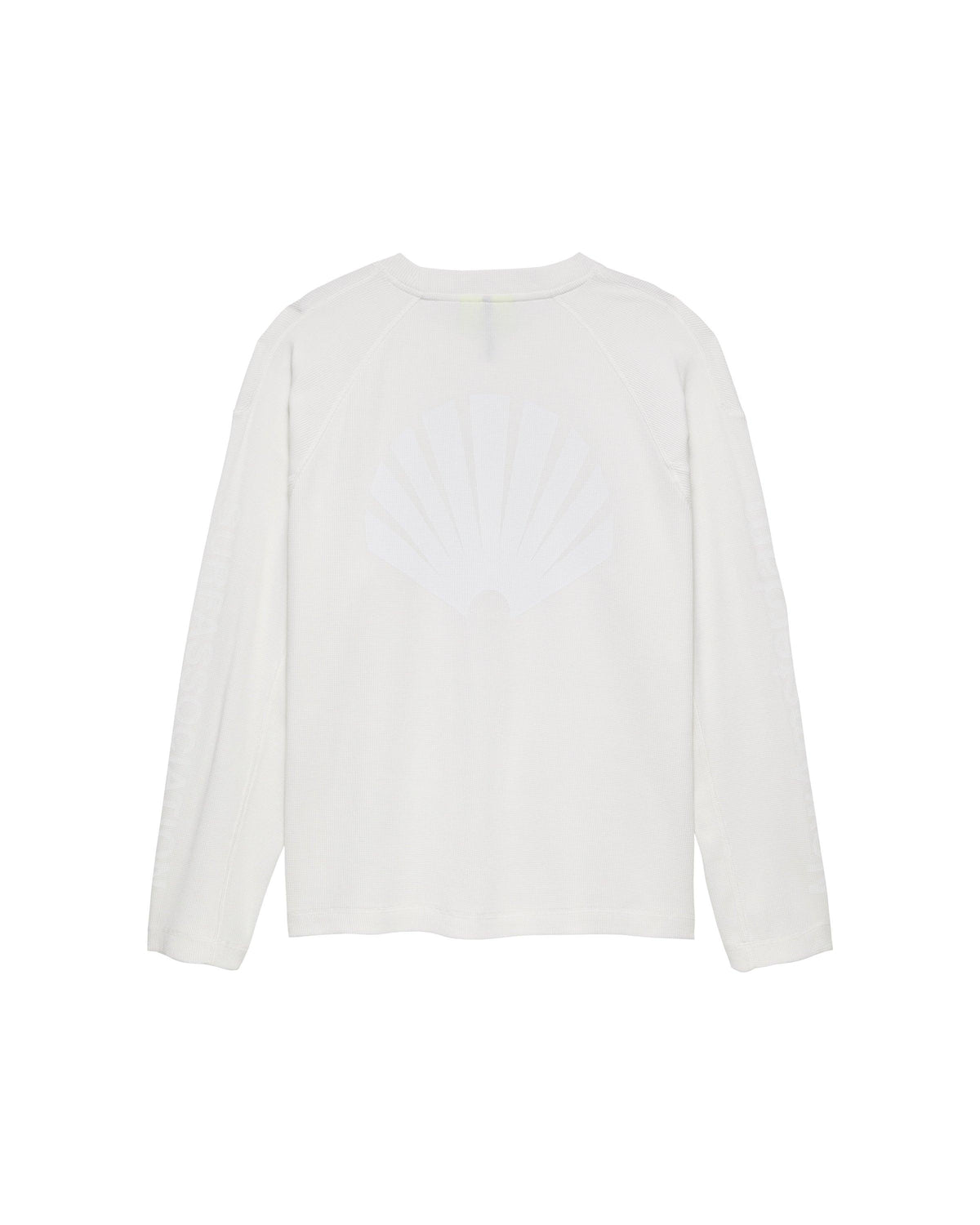 NEW AMSTERDAM SURF ASSOCIATION Logo Longsleeve Waffle White