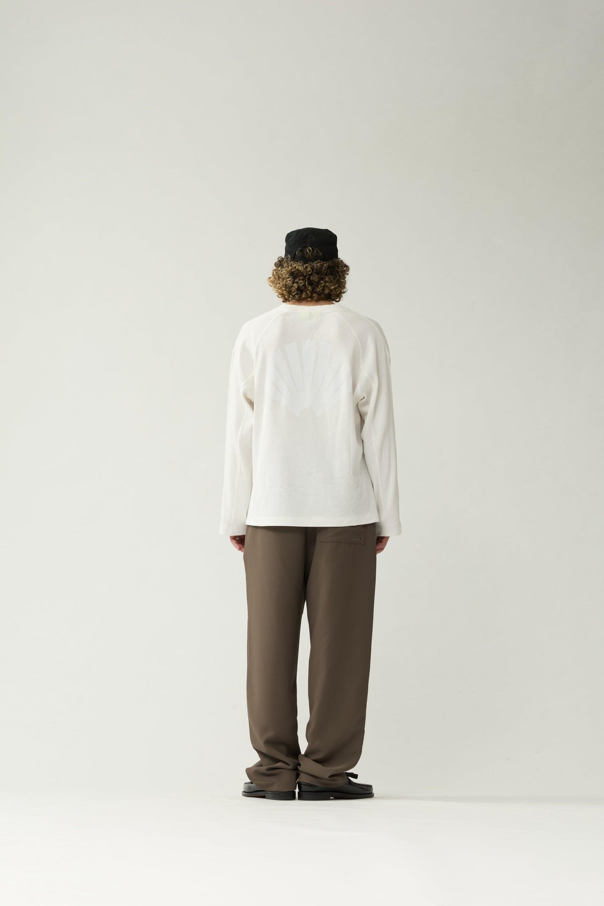 NEW AMSTERDAM SURF ASSOCIATION Logo Longsleeve Waffle White