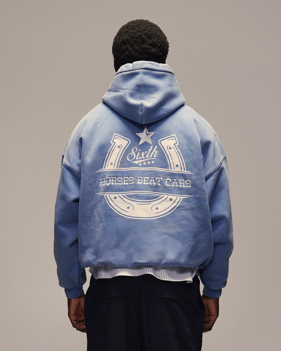 SIXTH BLOOM HOUSE Horseshoe Hoodie Blue