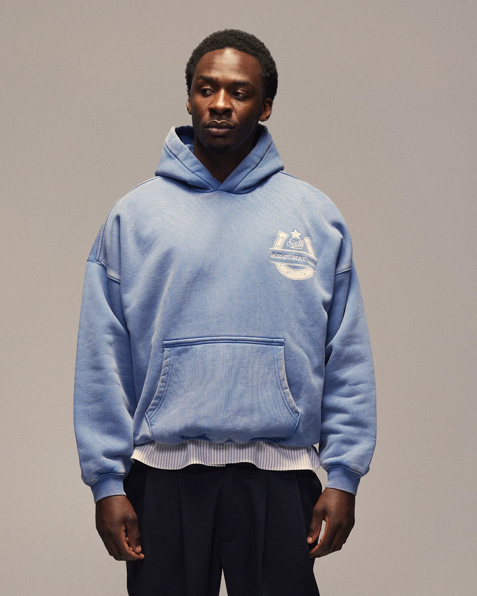 SIXTH BLOOM HOUSE Horseshoe Hoodie Blue