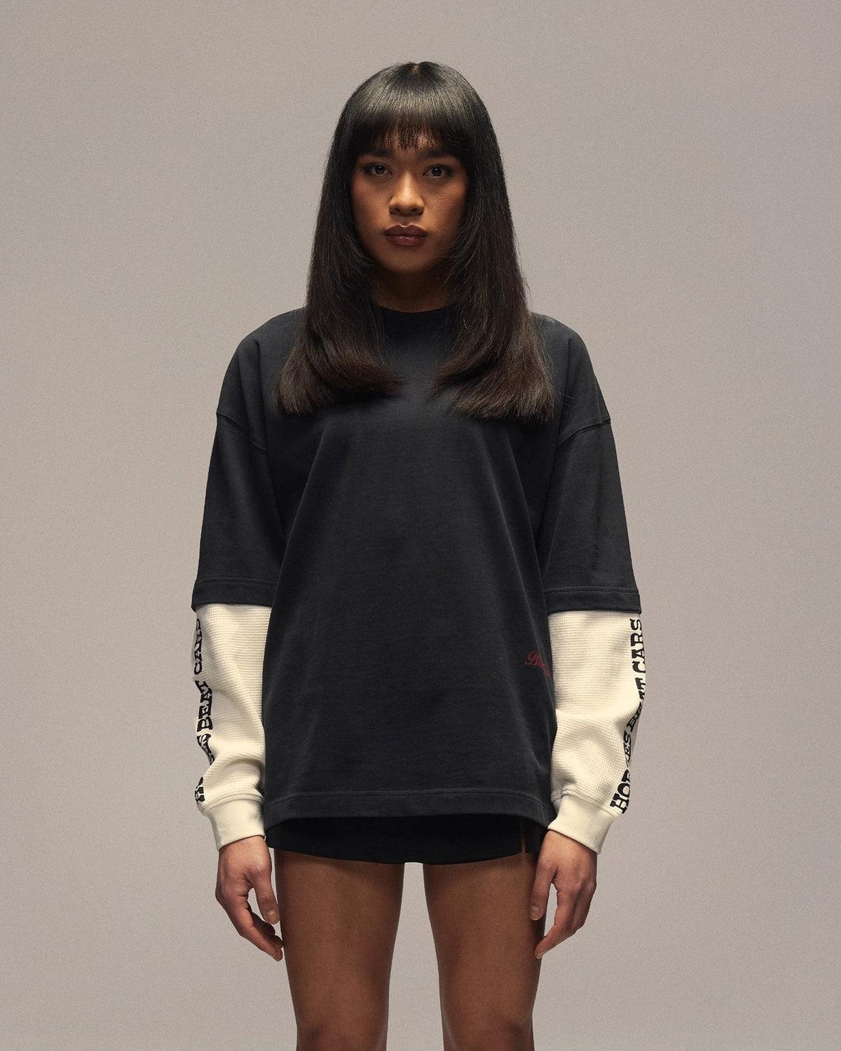 SIXTH BLOOM HOUSE Layered Longsleeve Backprint Horse