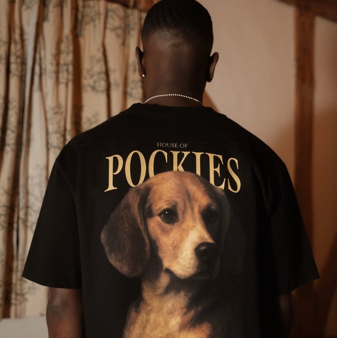 POCKIES Beagle Tee Black